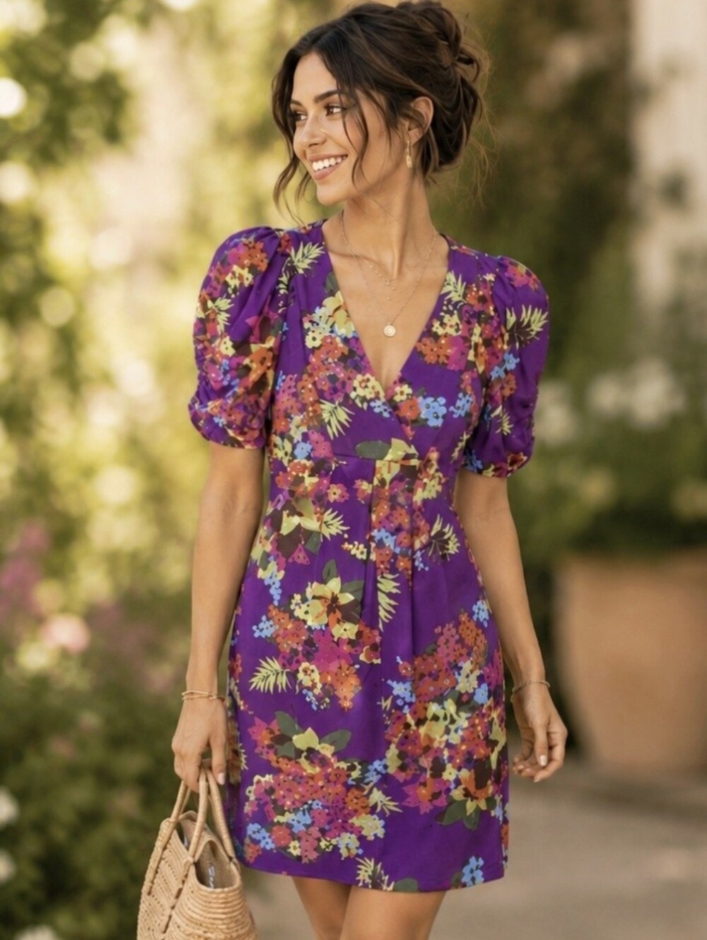 Karlie Anthropology Colorful Fit and Flare Dress Whimsy Hipster Mob Wife M